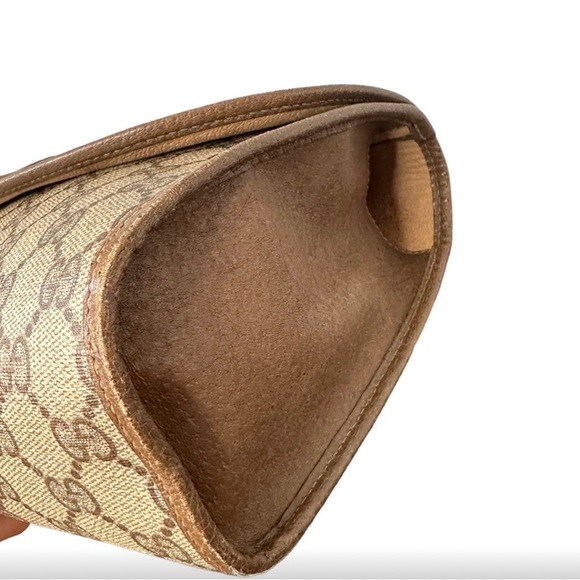 π― Authentic Gucci Vintage GG Sherry Line PVC Clutch - Picture 4 of 8